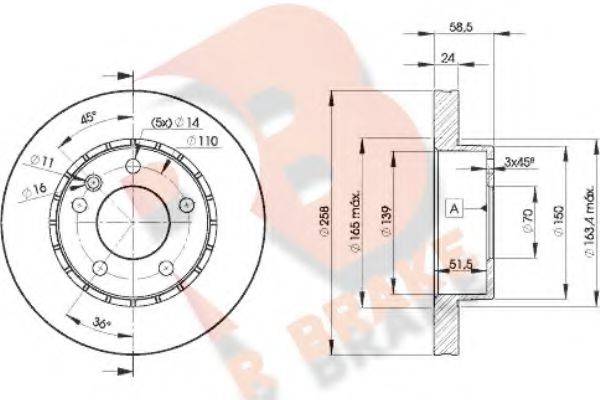 R BRAKE 78RBD29039