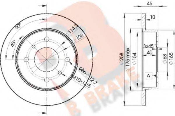 R BRAKE 78RBD29901