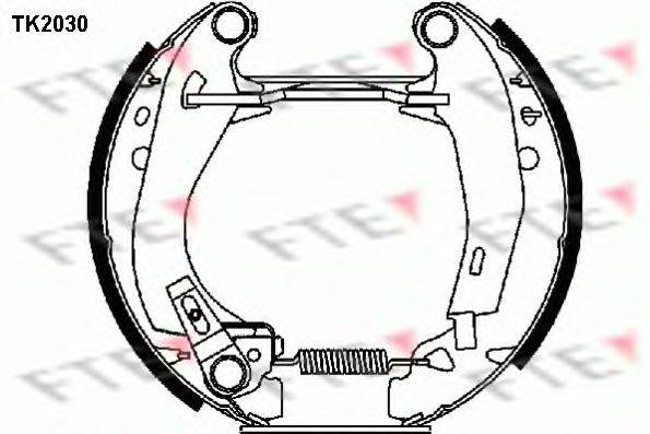 PEUGEOT 42411Z Комплект гальмівних колодок