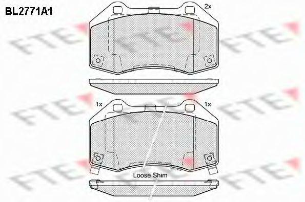 OPEL 95515503 Комплект гальмівних колодок, дискове гальмо