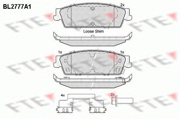 CHEVROLET 15792633 Комплект гальмівних колодок, дискове гальмо