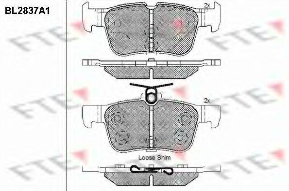 FORD DG9C2M007JA Комплект гальмівних колодок, дискове гальмо