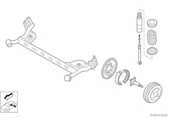 HERTH+BUSS JAKOPARTS N02706HA Рульове управління; Підвіска колеса