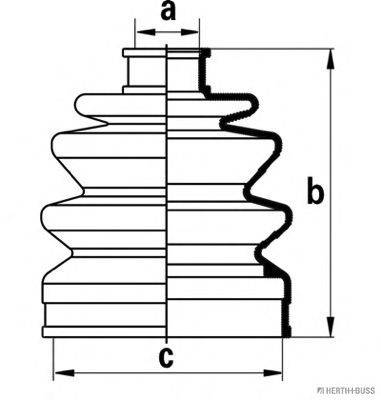 NIPPARTS J2860504 Комплект пильника, приводний вал