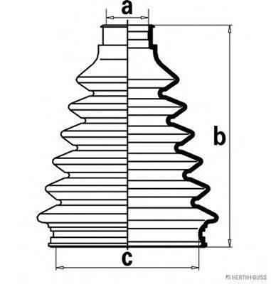 NIPPARTS J2864030 Комплект пильника, приводний вал