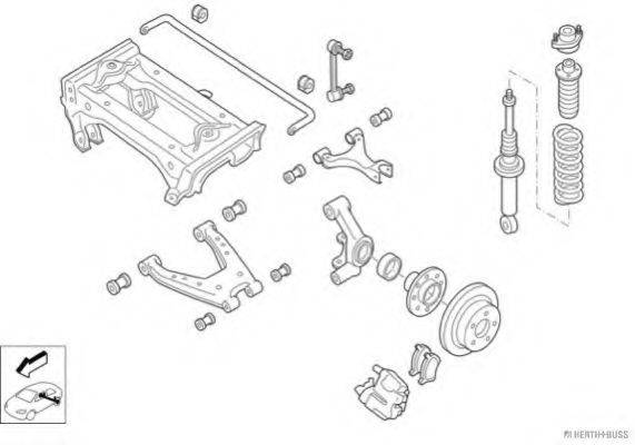 HERTH+BUSS JAKOPARTS N01752HA Рульове управління; Підвіска колеса