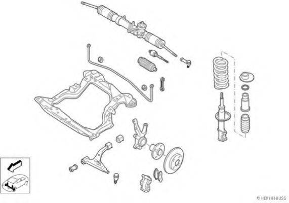 HERTH+BUSS JAKOPARTS N03141VA Рульове управління; Підвіска колеса