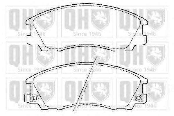 QUINTON HAZELL BP1445 Комплект гальмівних колодок, дискове гальмо