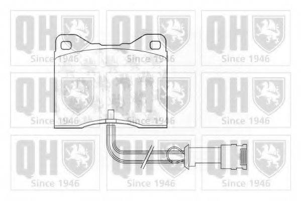 QUINTON HAZELL BP652 Комплект гальмівних колодок, дискове гальмо