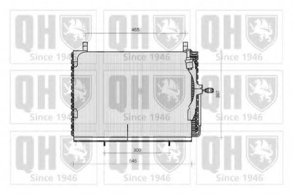 QUINTON HAZELL QCN111 Конденсатор, кондиціонер