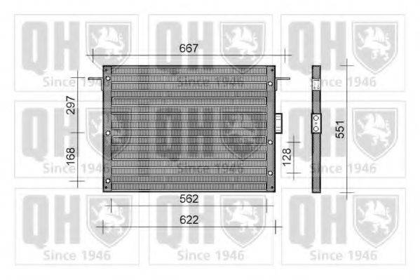 LAND ROVER AWR1624 Конденсатор, кондиціонер