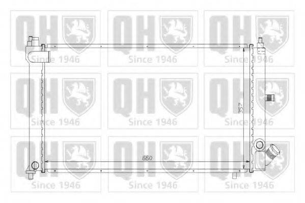 QUINTON HAZELL QER1506 Радіатор, охолодження двигуна