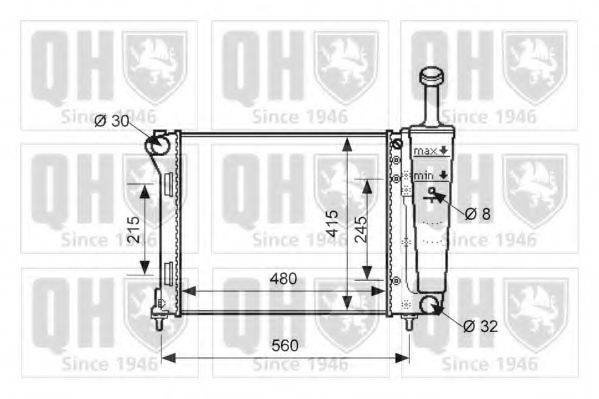 FIAT 9S 518 005 BA Радіатор, охолодження двигуна