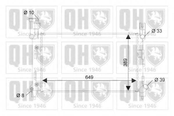 QUINTON HAZELL QER1904 Радіатор, охолодження двигуна