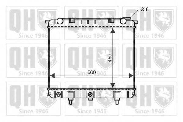 LAND ROVER PCC 108470 Радіатор, охолодження двигуна