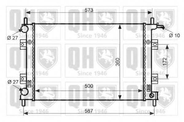 FORD XS6H 8005 TA Радіатор, охолодження двигуна