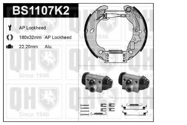 QUINTON HAZELL BS1107K2 Комплект гальм, барабанний гальмівний механізм