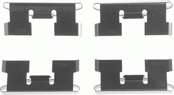 OJD (QUICK BRAKE) 1019 Комплектуючі, колодки дискового гальма