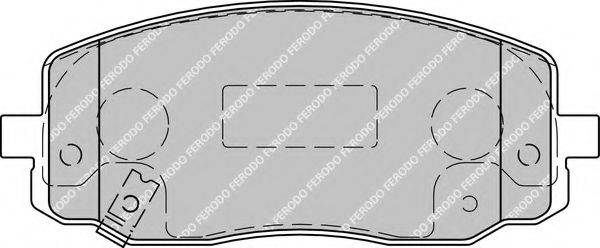 FERODO 24275 Комплект гальмівних колодок, дискове гальмо