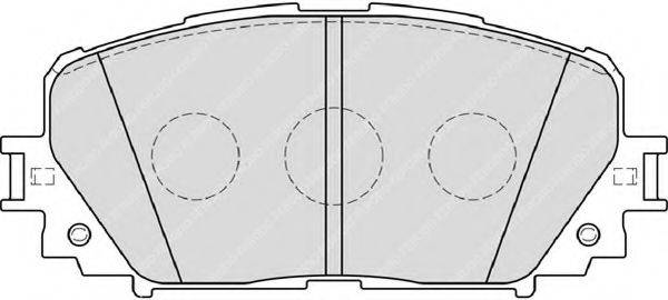 FERODO FDB4081 Комплект гальмівних колодок, дискове гальмо