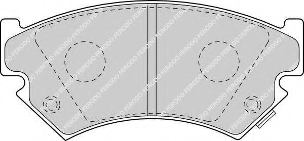 FERODO 21547 Комплект гальмівних колодок, дискове гальмо
