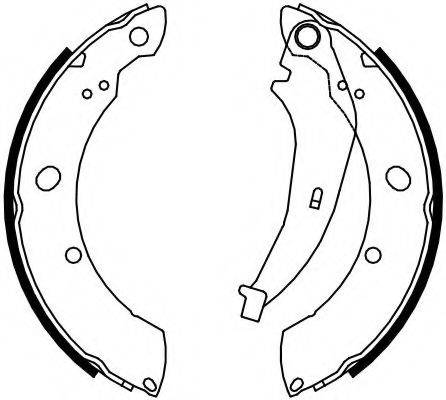 CHRYSLER 05140710AA Комплект гальмівних колодок