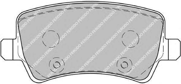 FERODO FSL1918 Комплект гальмівних колодок, дискове гальмо