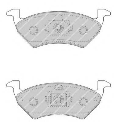 VW 5U0 698 151 B Комплект гальмівних колодок, дискове гальмо