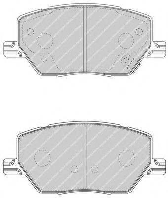 FIAT 77367214 Комплект гальмівних колодок, дискове гальмо