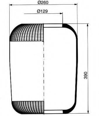 PE AUTOMOTIVE 08414810A Кожух пневматичної ресори