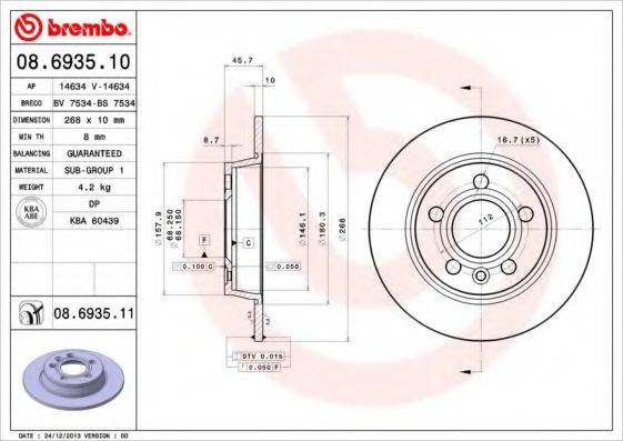 BREMBO 08.6935.11