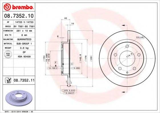 BREMBO 08.7352.11