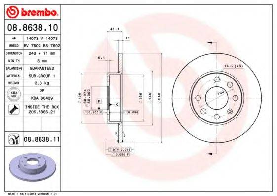 BREMBO 08.8638.11