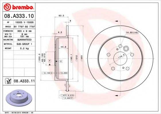 BREMBO 08.A333.11