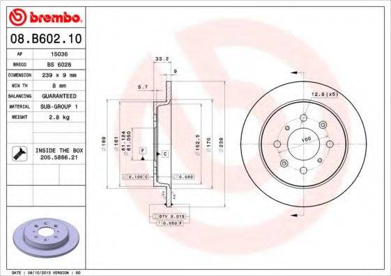 BREMBO 08.B602.10