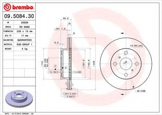 BREMBO 09.5084.30