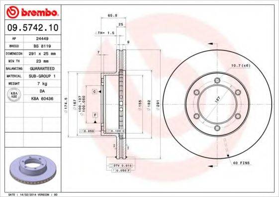 BREMBO 09.5742.10