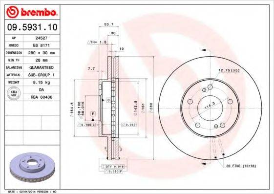 BREMBO 09.5931.10