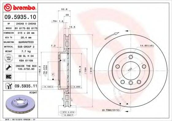 BREMBO 09.5935.10