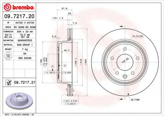 BREMBO 09.7217.20