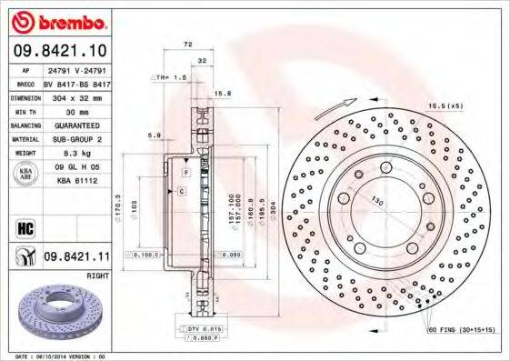 BREMBO 09.8421.10