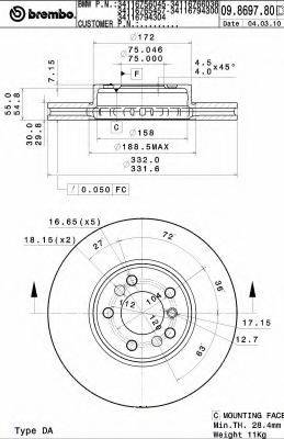 BREMBO 09.8697.80