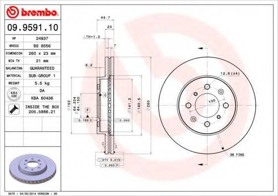 BREMBO 09.9591.10