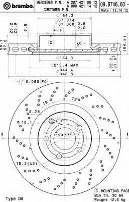 BREMBO 09.B746.61