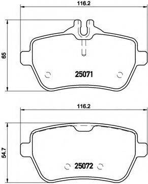 BREMBO P50103 Комплект гальмівних колодок, дискове гальмо