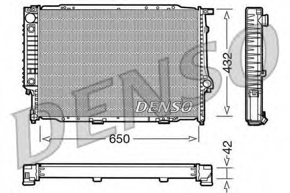 DENSO DRM05057 Радіатор, охолодження двигуна