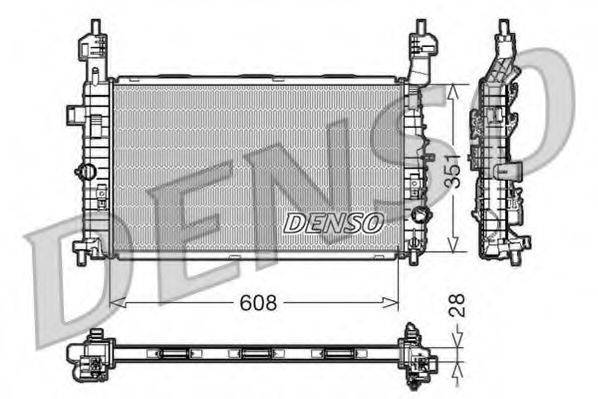 DENSO DRM20091 Радіатор, охолодження двигуна