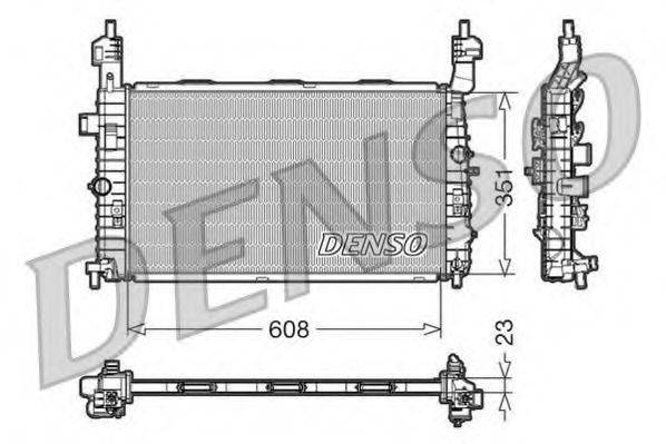 DENSO DRM20092 Радіатор, охолодження двигуна