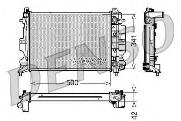 DENSO DRM25012 Радіатор, охолодження двигуна