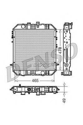 MITSUBISHI MB390161 Радіатор, охолодження двигуна